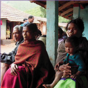 プットシル村の人々の写真