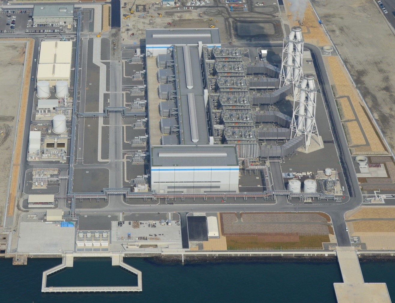 西名古屋火力発電所全景の画像