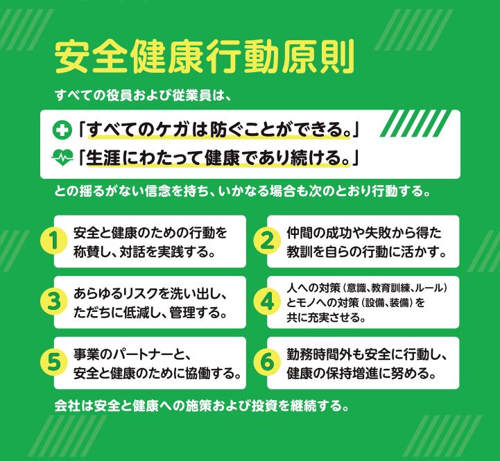 図(中部電力安全健康行動原則)