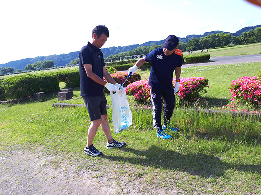 島田市「大井川河川敷」の清掃活動をしました