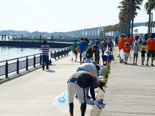 浜松市・湖西市「浜名湖岸」の清掃活動をしました