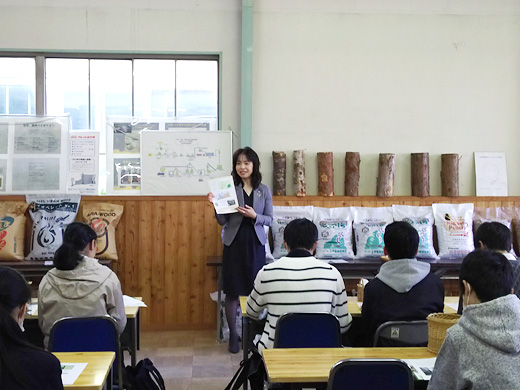 地元の高校生に「森の町内会」活動を紹介しました