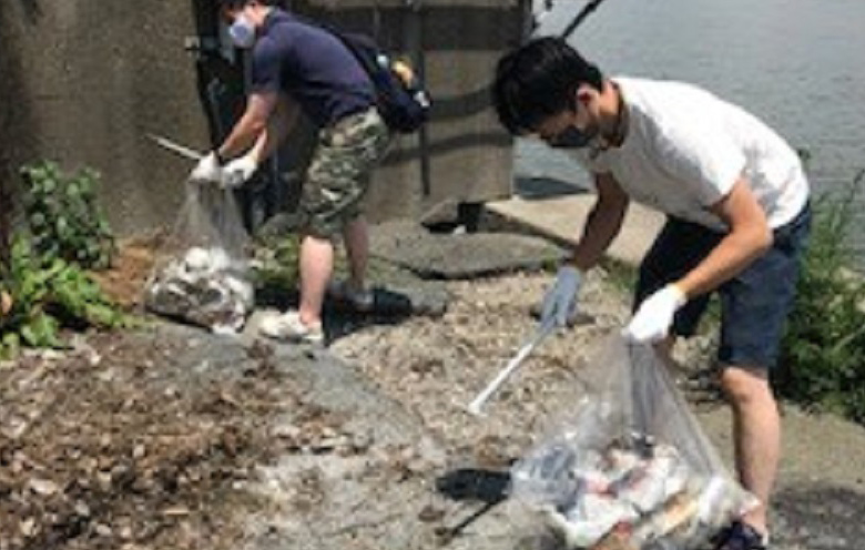 津市「岩田川付近と海岸」の清掃活動に参加しました