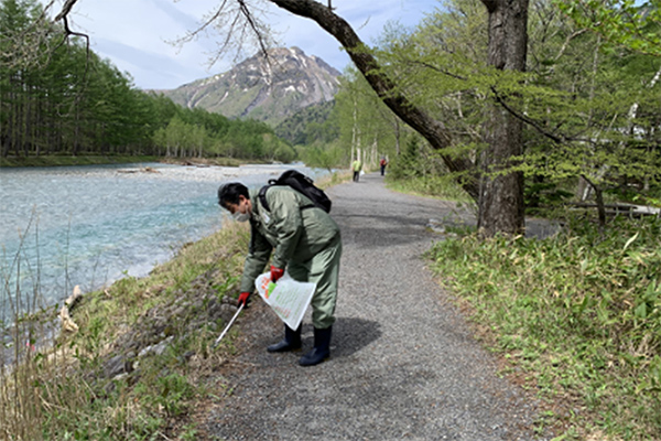 上高地の美しい自然を未来に残す活動に参加しました