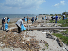 常滑市・鬼崎海岸清掃ボランティア活動を実施しました