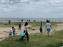 津市「岩田川付近と海岸清掃」のボランティア活動に参加しました