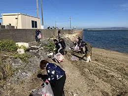 渥美半島「小中山潮干狩り場」周辺の清掃活動をおこないました