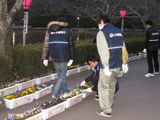 「花のギネス世界記録に挑戦するイベント」の様子 その2