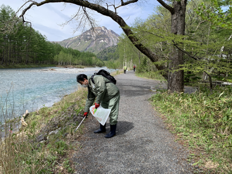 上高地の美しい自然を未来に残す活動に参加しましたイメージ