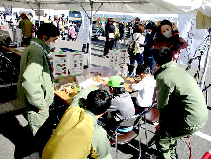 長野県南信州地域振興局主催の「南信州環境メッセ2022」に参加の様子