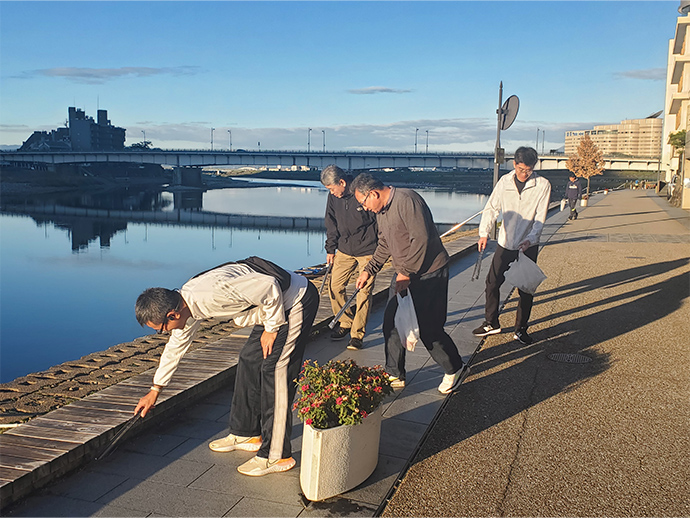 「長良川一斉清掃」ボランティアに参加しました