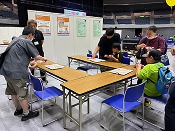 系統模型方式手回し発電体験