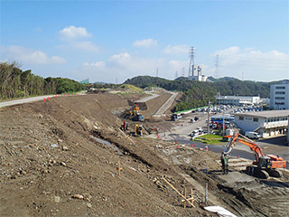 西側盛土:北側の様子 2012年9月20日