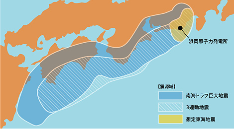 当社が考慮している地震（地図）