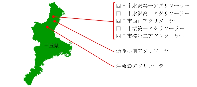 発電所の位置図