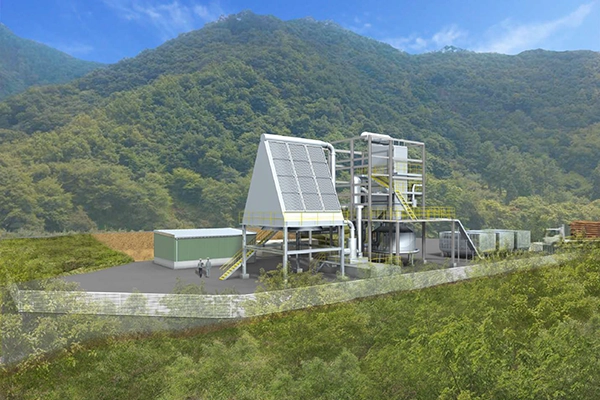 長野バイオマス発電所完成後のイメージ図