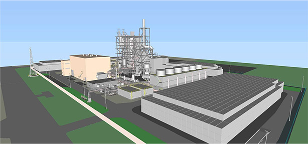 発電所完成後のイメージ図