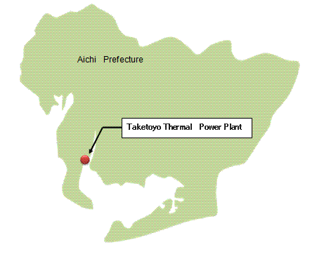 Location of Taketoyo Thermal Power Plant Unit 5