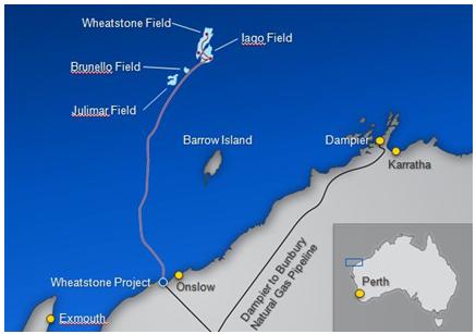 A map of Wheatstone Project