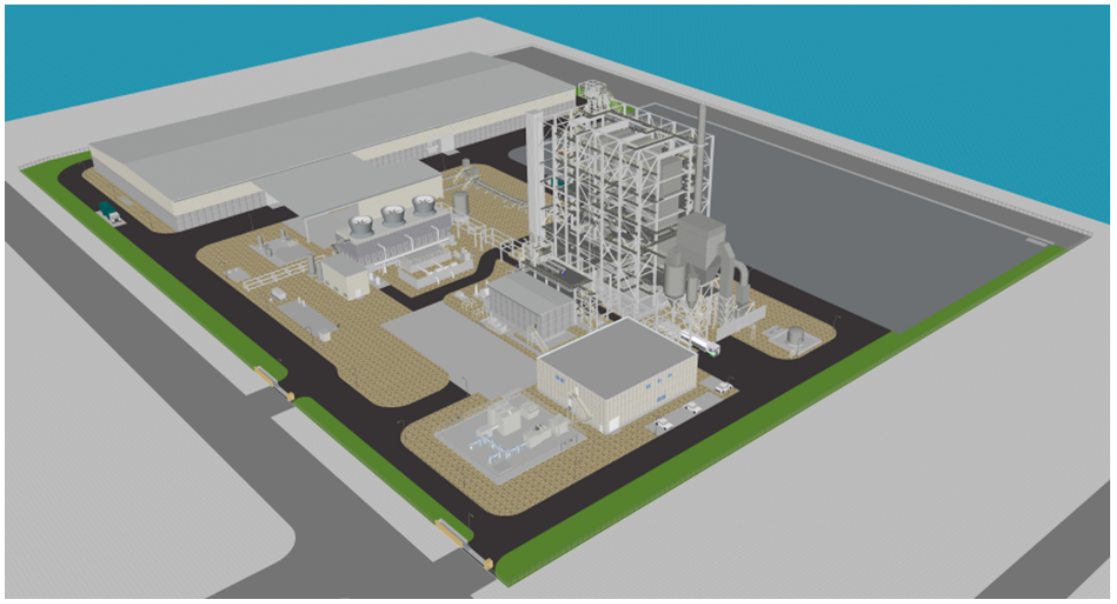 Image of the Aichi Gamagori Biomass Power Plant