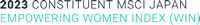 MSCI Japan Empowering Woman Index (WIN)