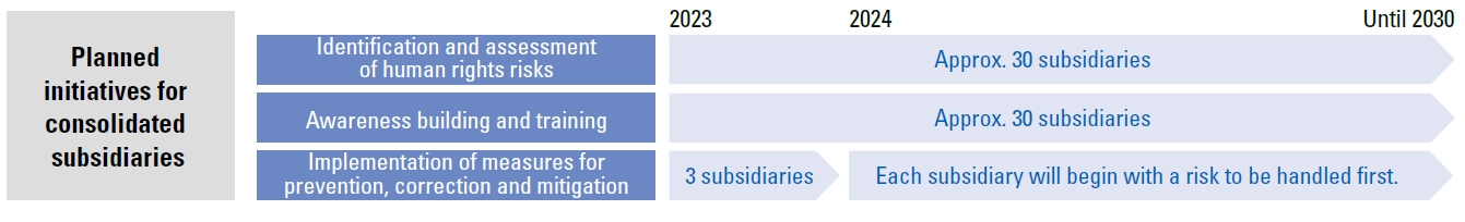 Support for Consolidated Subsidiaries