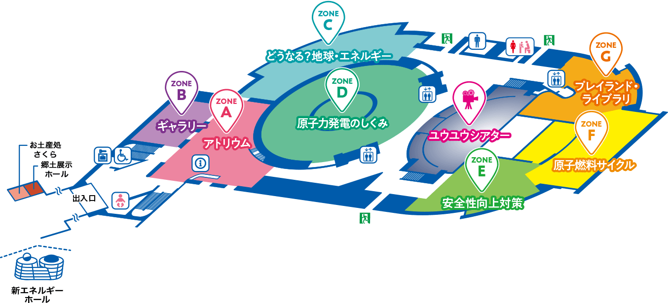 浜岡原子力館　施設ガイドマップ