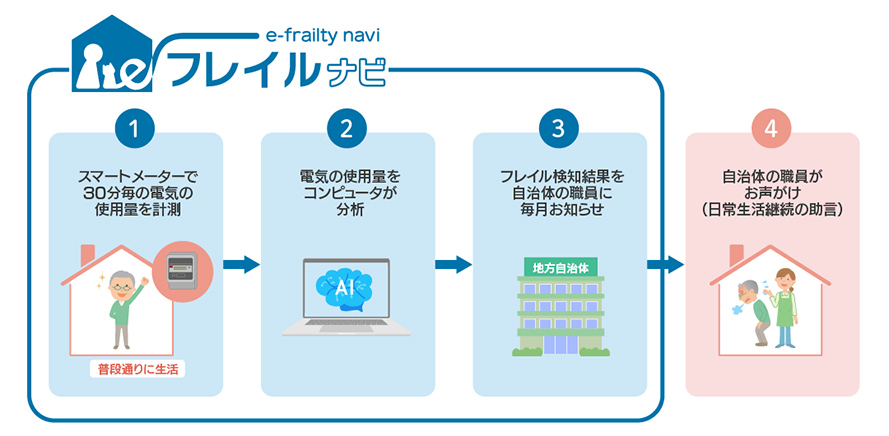eフレイルナビのシステム