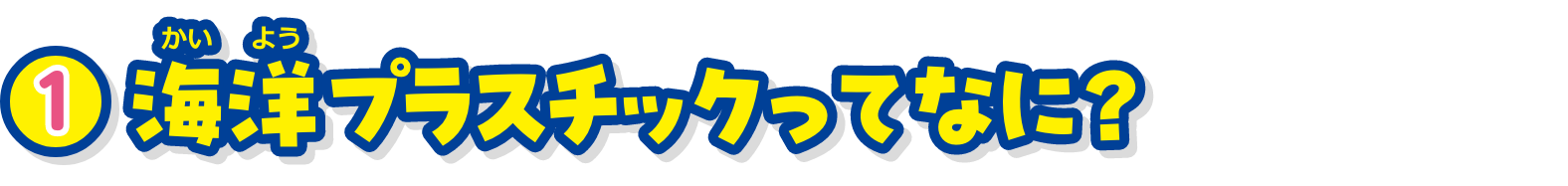特集1　海洋プラスチックってなに？