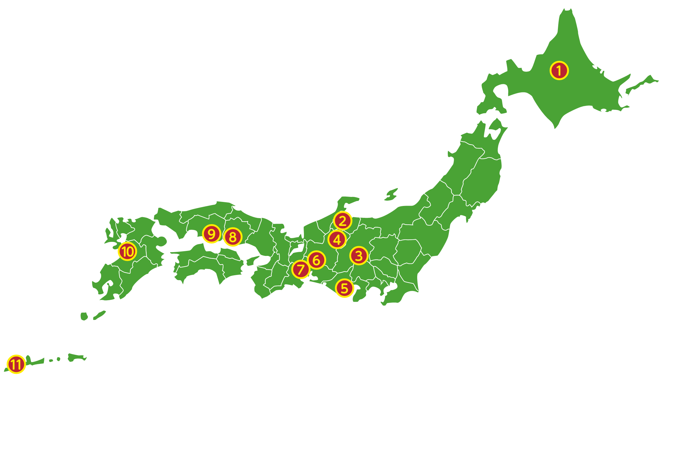 全国地図イラスト