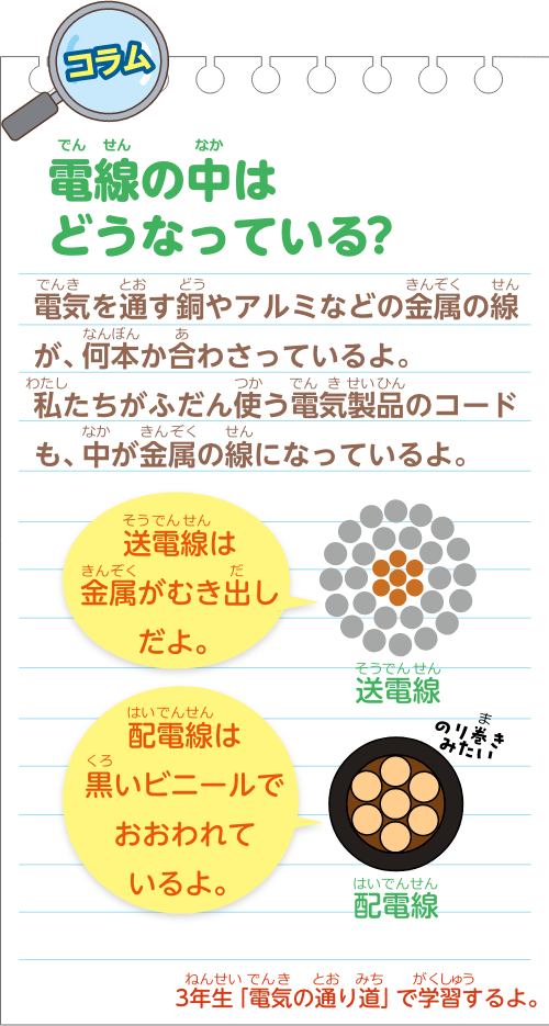 コラム　電線の中はどうなっている？