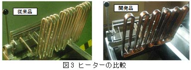 ヒーターの比較の図