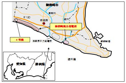 御前崎風力発電所地図