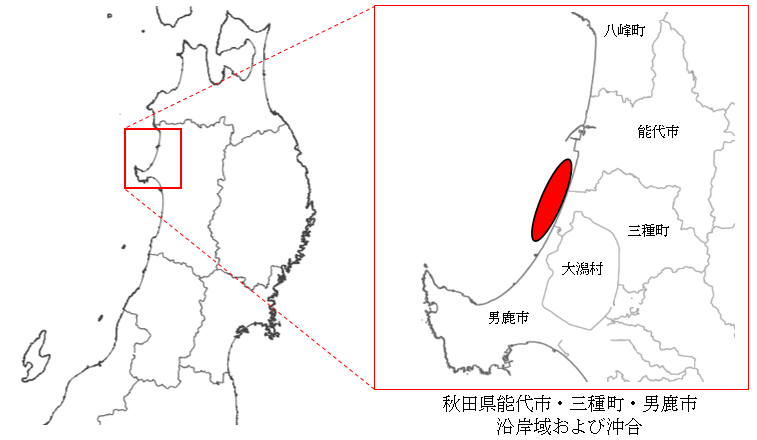 実施想定区域の図