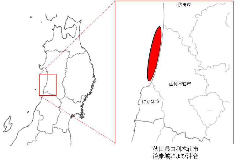 実施想定区域の図