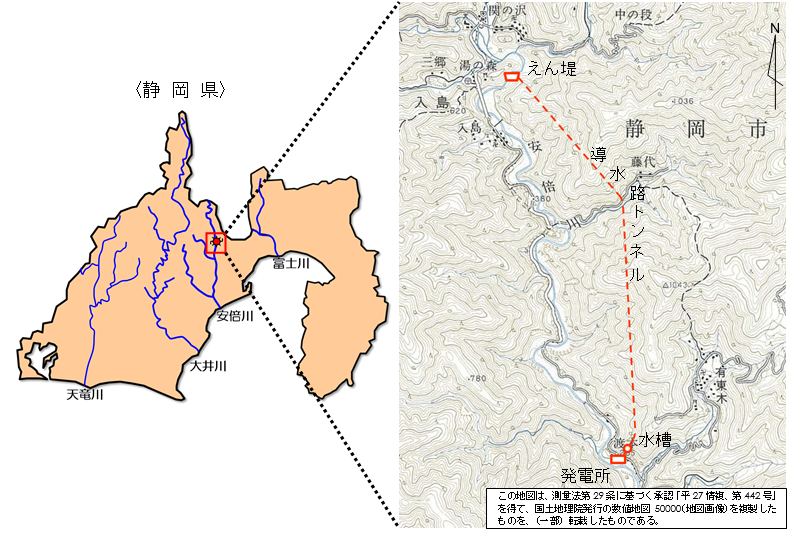 発電所概略位置図