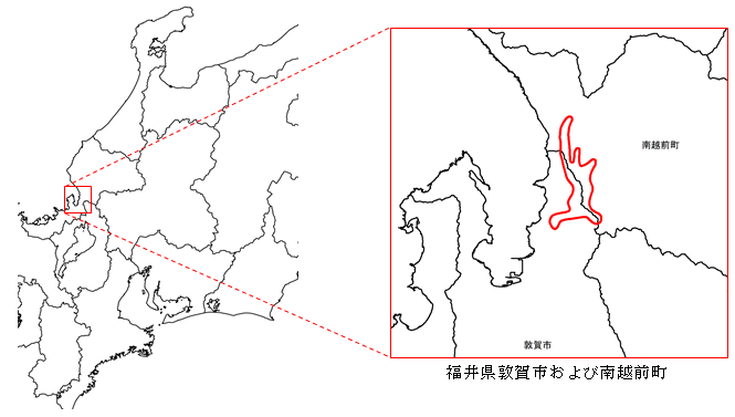 実施想定区域の図