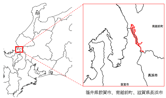 対象事業実施区域の図