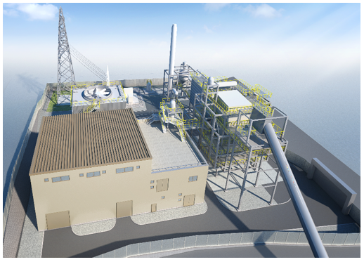 発電所完成後のイメージ図