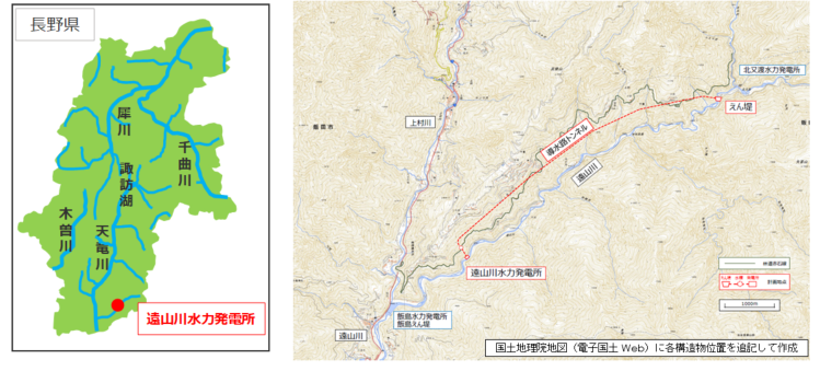 発電所概略位置図