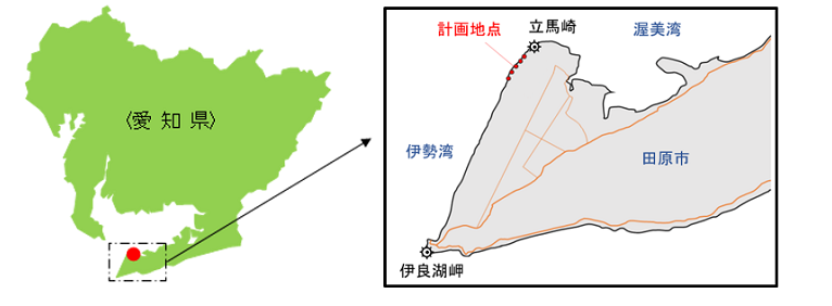計画地点概略位置の画像