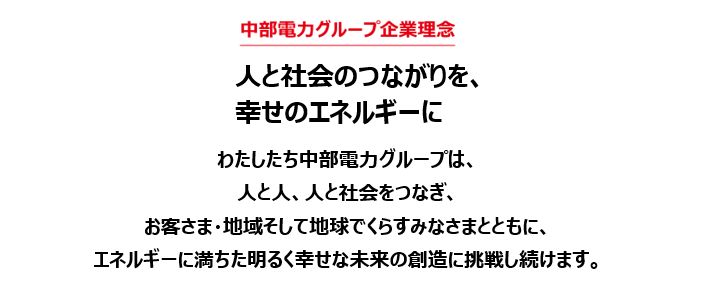 中部電力グループ企業理念の図