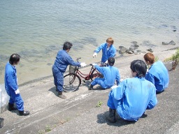 自転車の回収の写真