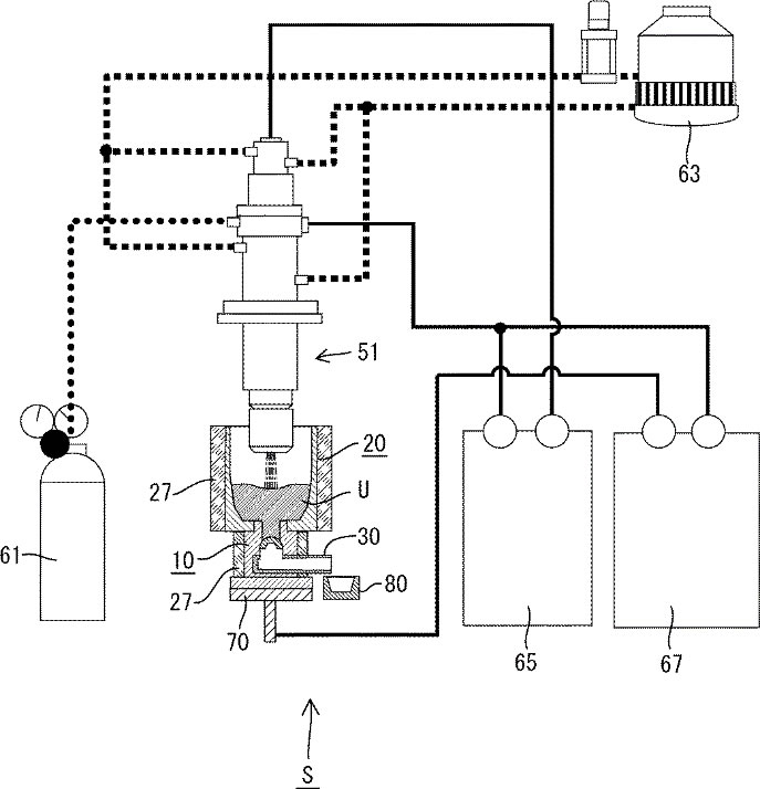 ダイカストマシンに金属溶湯を供給する供給装置のイメージ図