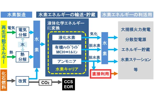 脱炭素化社会実現に向けた水素・アンモニア研究（サプライチェーン構築）