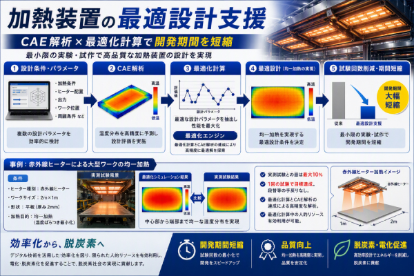 加熱装置の最適設計支援~デジタル技術の活用によるモノづくりプロセスをサポート~
