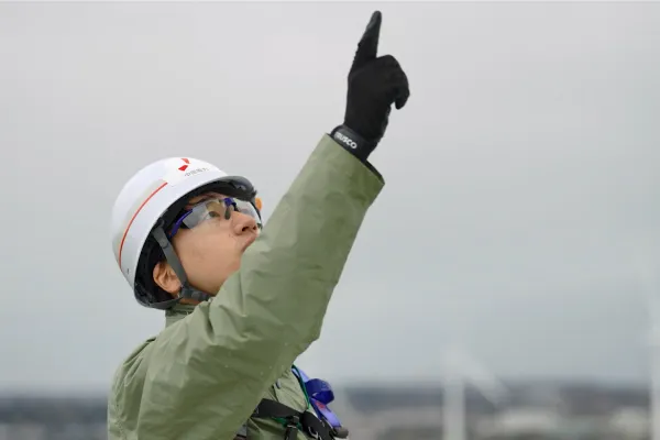 浜岡原子力発電所「指差し」篇のイメージ