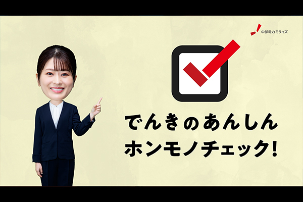 でんきのあんしん　ホンモノチェック！