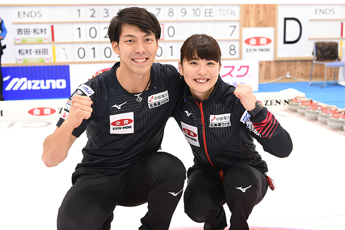 ミックスダブルスカーリング　世界最終予選への出場決定のイメージ
