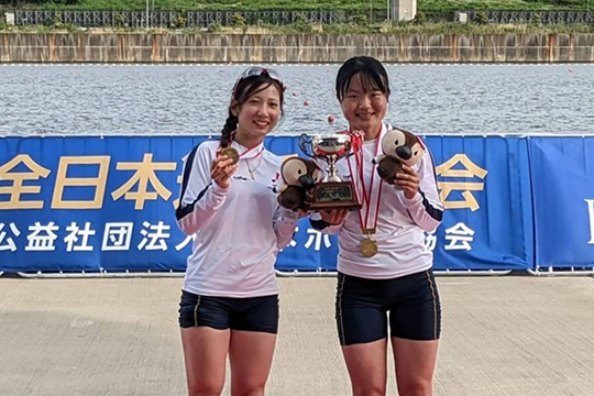 第100回全日本選手権大会 女子軽量級ダブルスカル 優勝！のイメージ